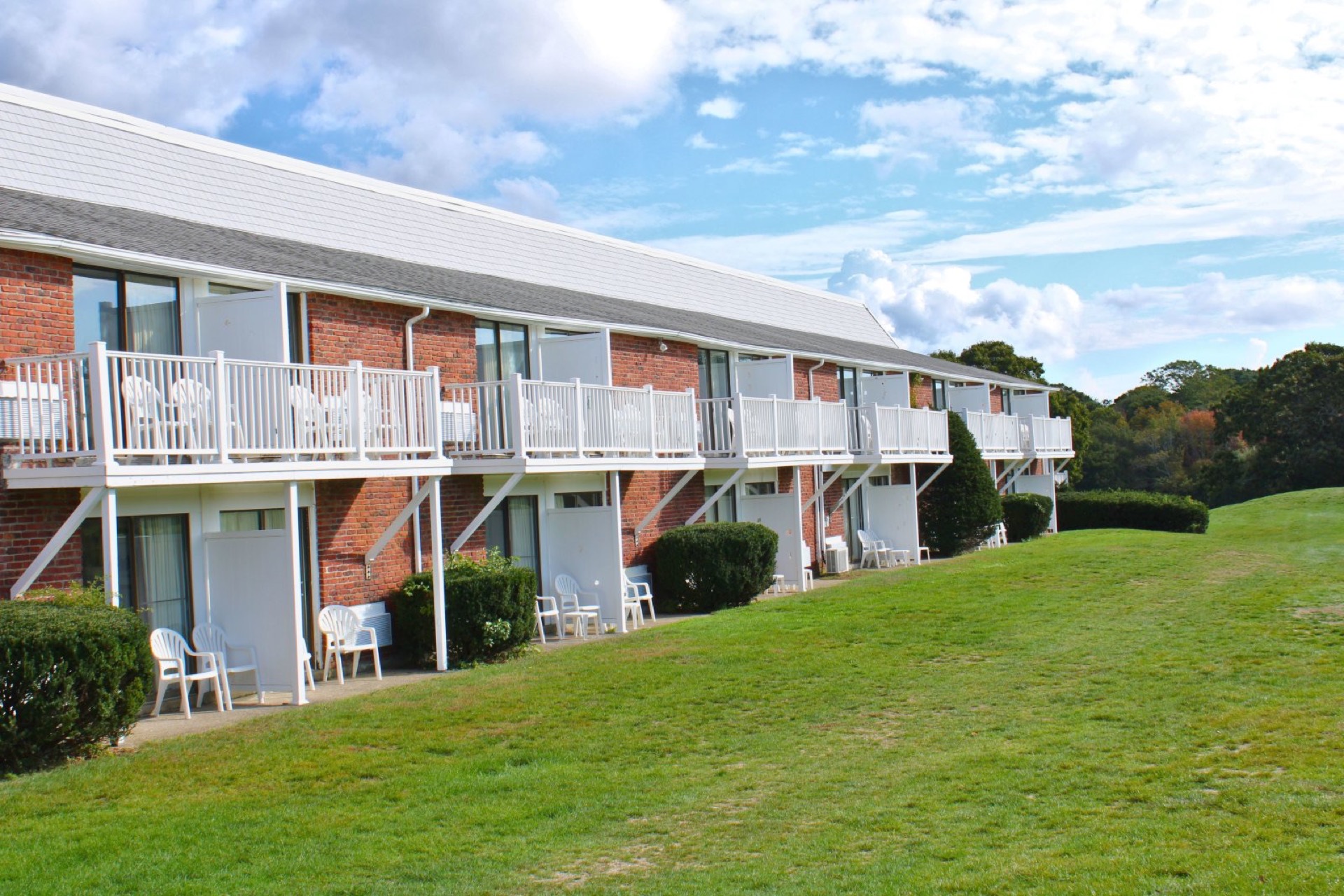 Exterior of Emerald Resort and Conference Center in Hyannis.
