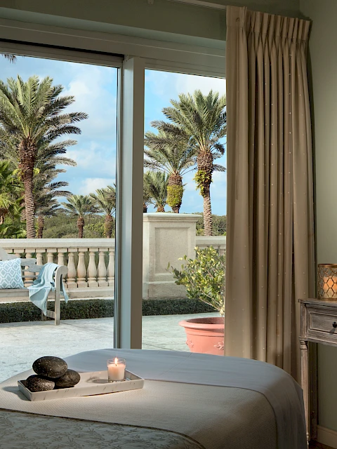 Hammock Beach Resort spa interior with treatment lounge.