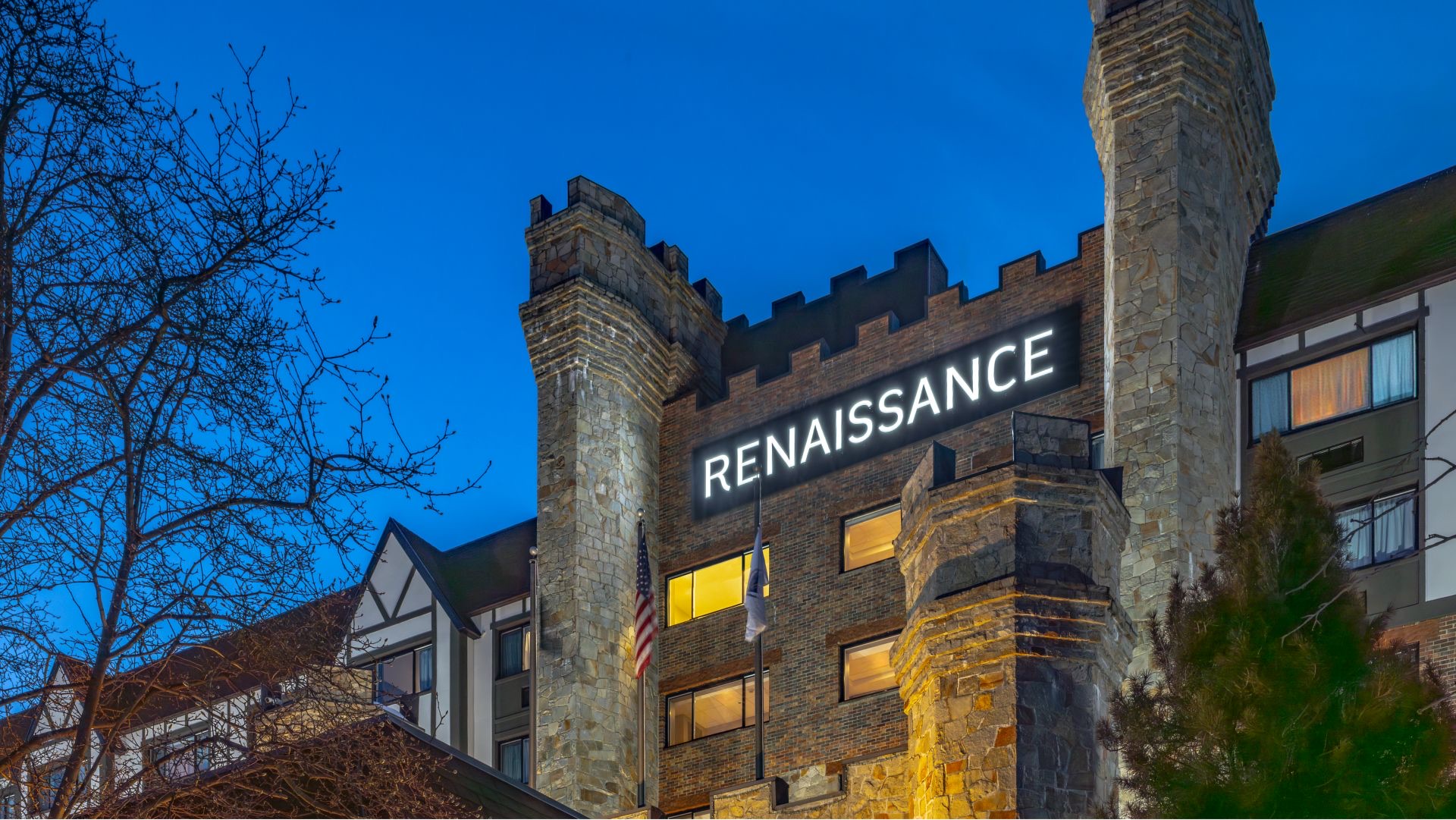 Exterior of Renaissance Framingham Hotel and Conference Center.